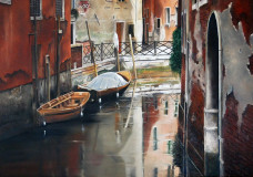 Venise et ses barques
