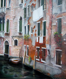 Venise linge et barque