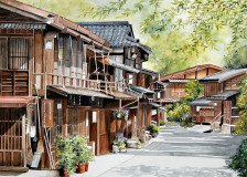 Village en montagne - 山の村