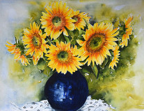 le vase de tournesols
